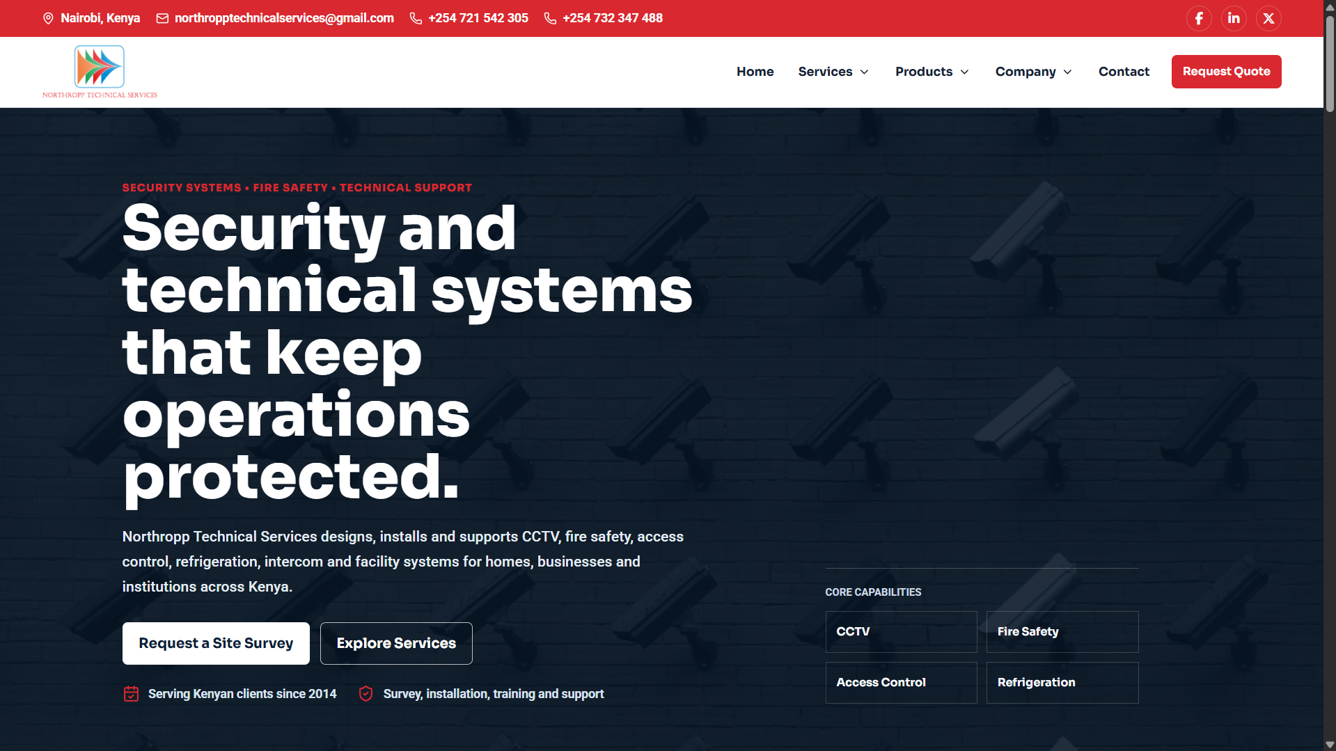 Northropp Tech website screenshot